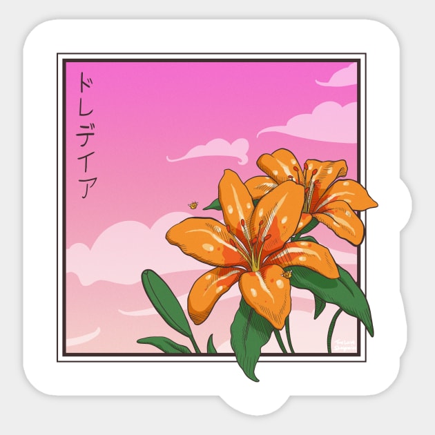 Elegant Lily Sticker by The Last Shaymin